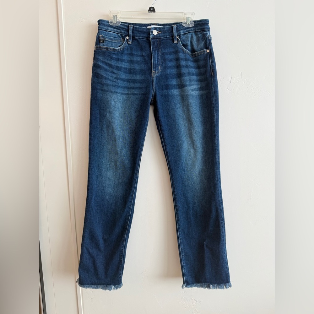 KanCan Raw Hem Dark Wash Jeans Size 29 | Maurices Exclusive